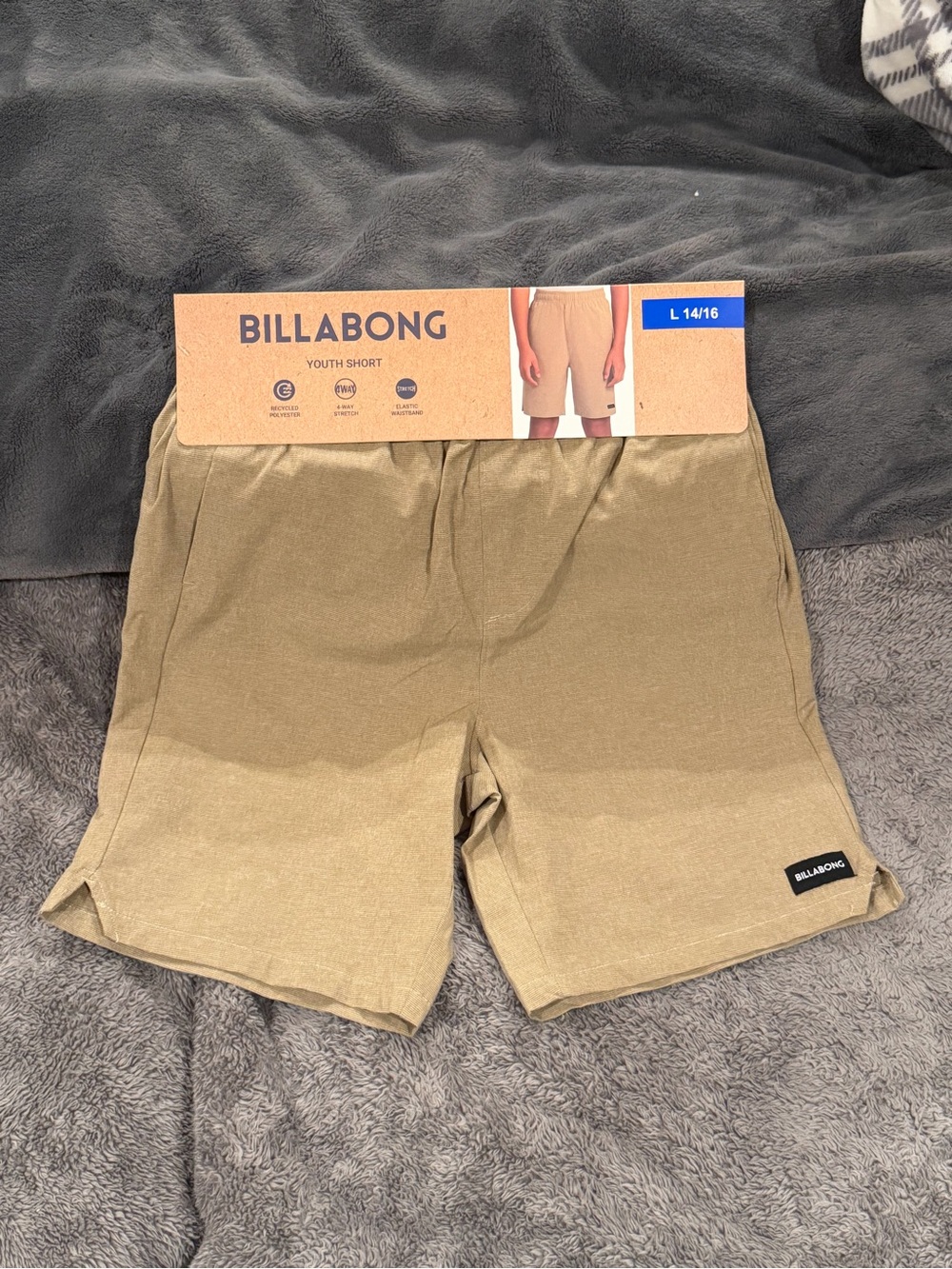 NWT Billabong Youth Shorts - Tan